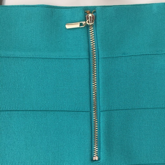 Bebe Teal Bandage Mini Skirt Size S - Picture 5 of 7